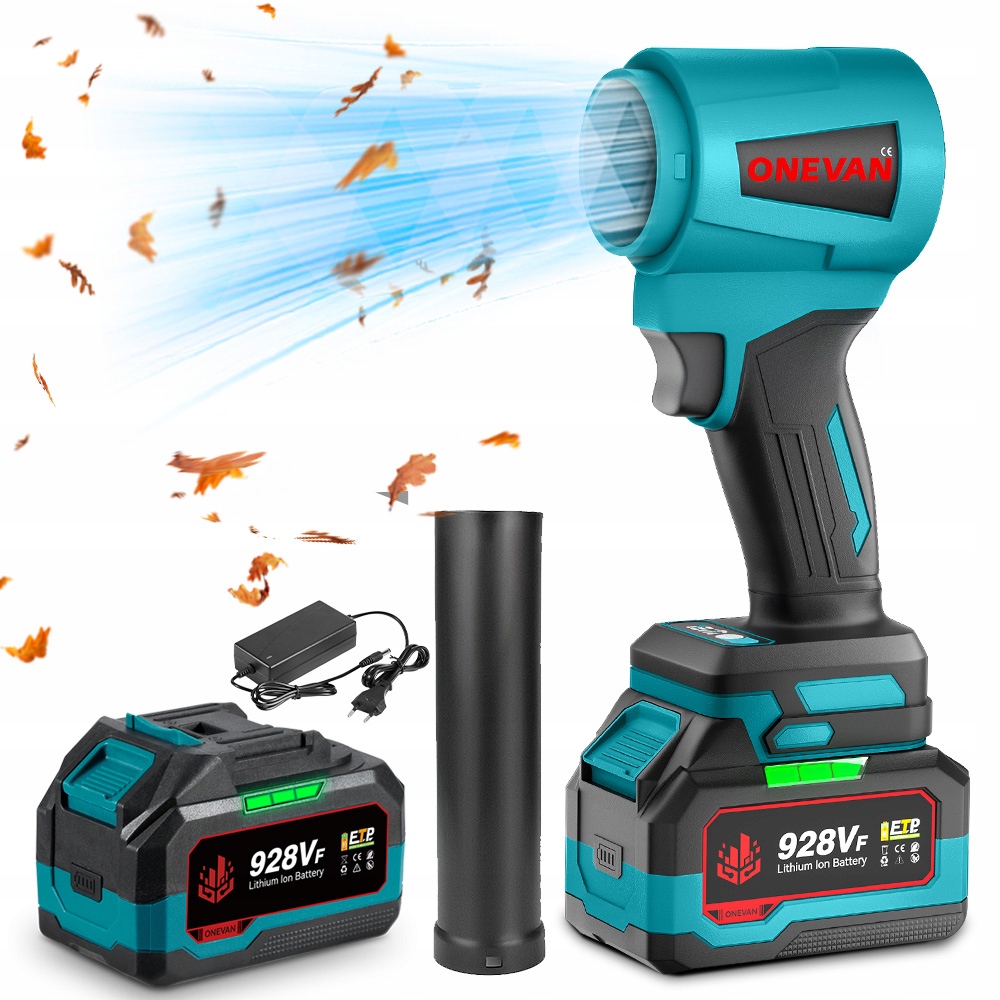 ELEKTRICKÝ BEZKEFOVÝ TURBO VENTILÁTOR ZÁHRADNÝ VÝKONNÝ 1X BATÉRIOVÝ